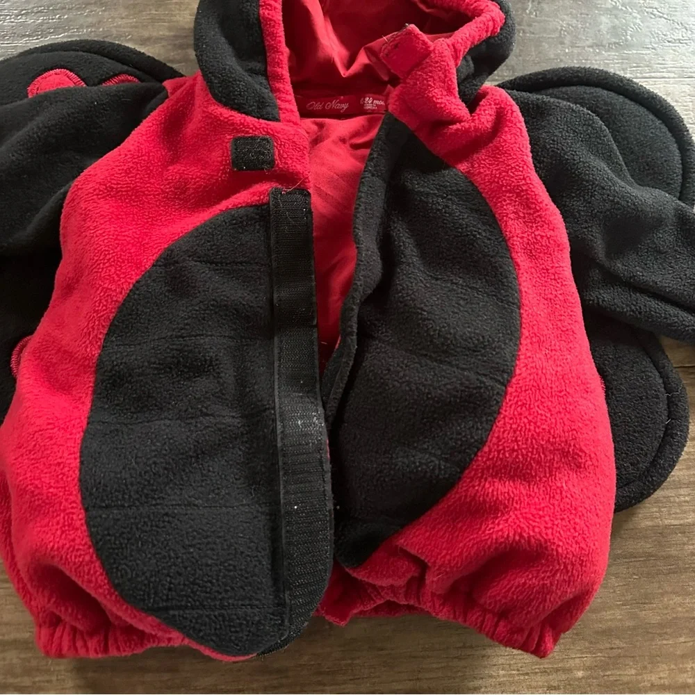 Old Navy fleece lady bug costume